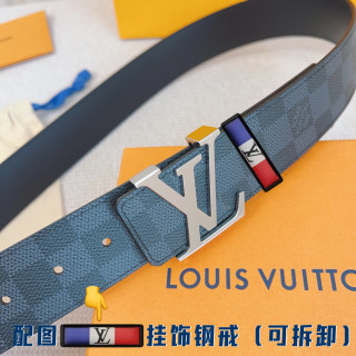 Louis Vuitton Damier Graphite LV Buckle Belt - Black view 4