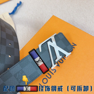 Louis Vuitton Damier Graphite LV Buckle Belt - Black view 5