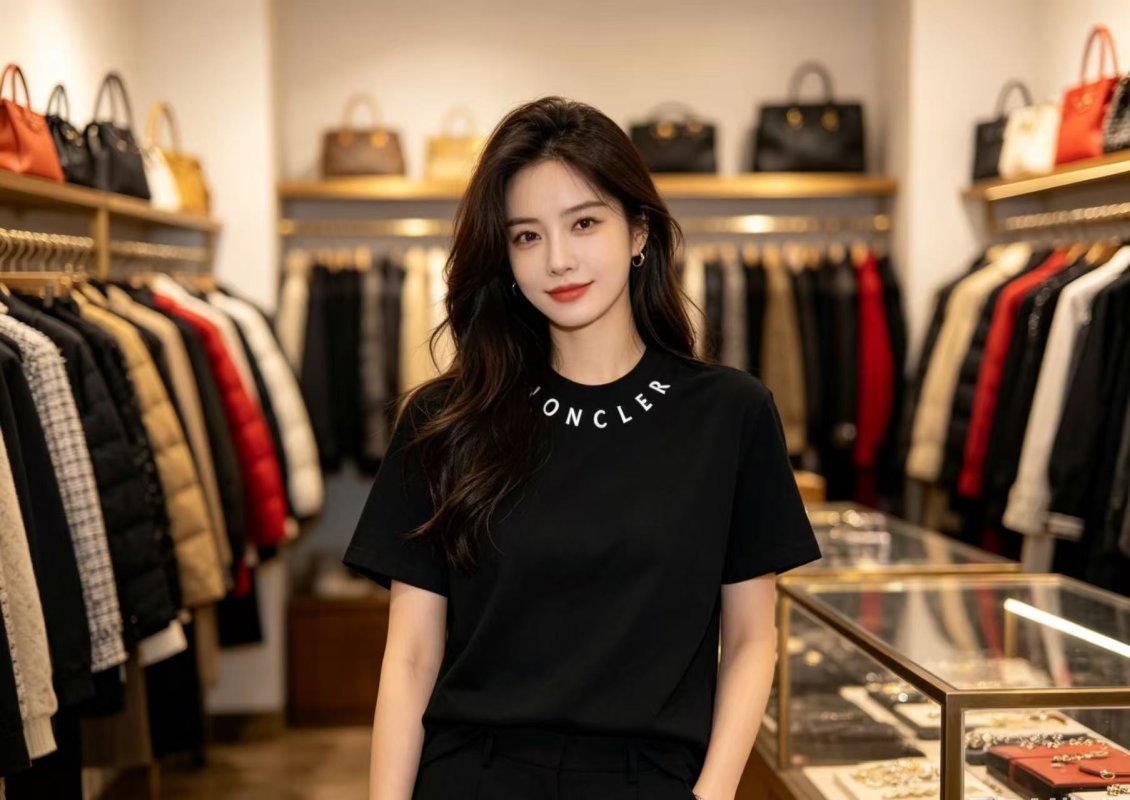 Moncler Black Logo T-Shirt