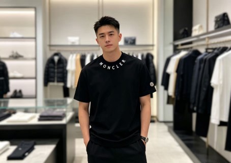 Moncler Black Logo T-Shirt view 3