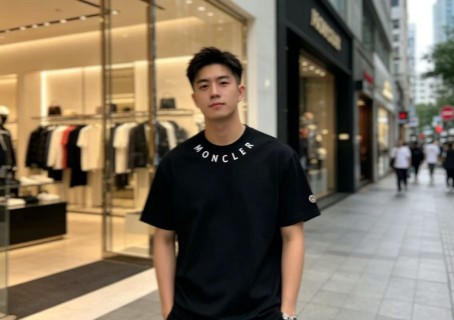 Moncler Black Logo T-Shirt view 4