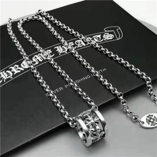Chrome Hearts Cross Sterling Silver Pendant Necklace view 2
