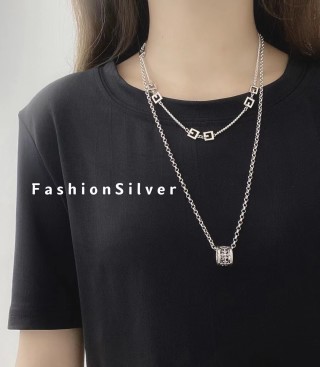 Chrome Hearts Cross Sterling Silver Pendant Necklace view 3