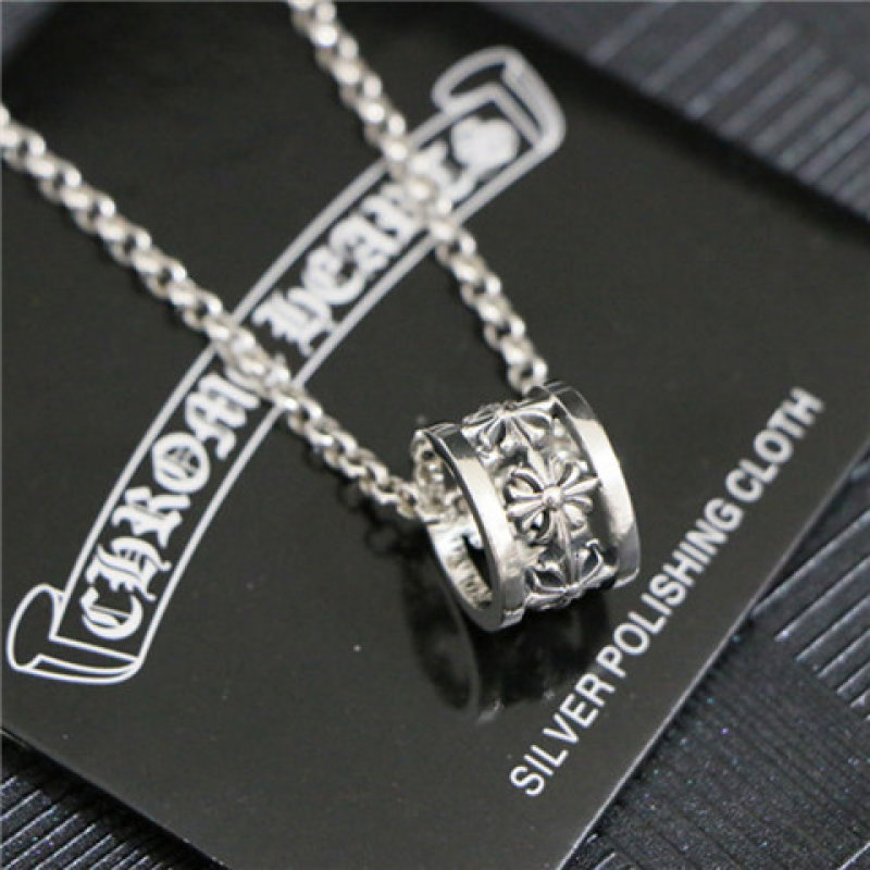 Chrome Hearts Cross Sterling Silver Pendant Necklace view