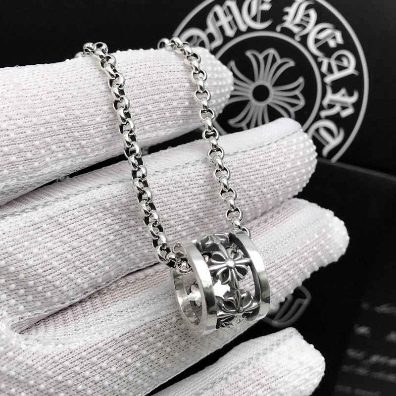 Chrome Hearts Cross Sterling Silver Pendant Necklace view