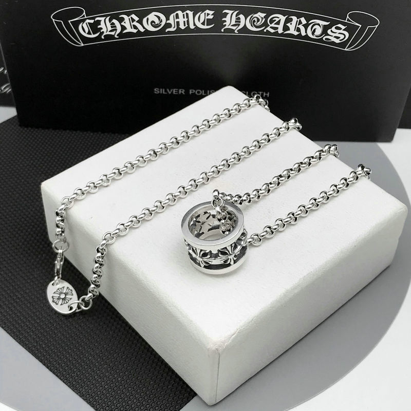 Chrome Hearts Cross Sterling Silver Pendant Necklace view