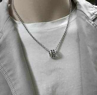 Chrome Hearts Cross Sterling Silver Pendant Necklace view 9
