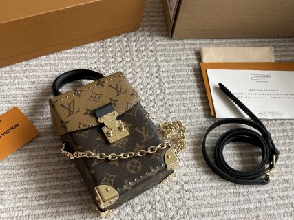 Louis Vuitton Monogram Box Bag Brown Gold Hardware view 7