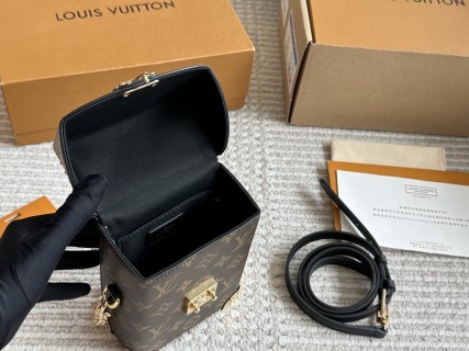 Louis Vuitton Monogram Box Bag Brown Gold Hardware view 9