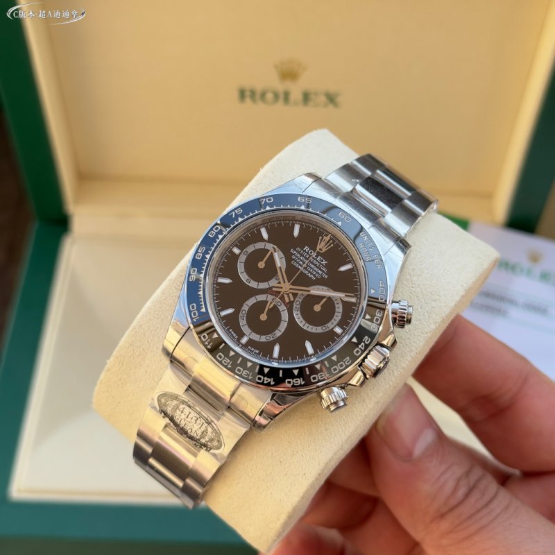 Rolex Daytona Chronograph Steel Black Dial view