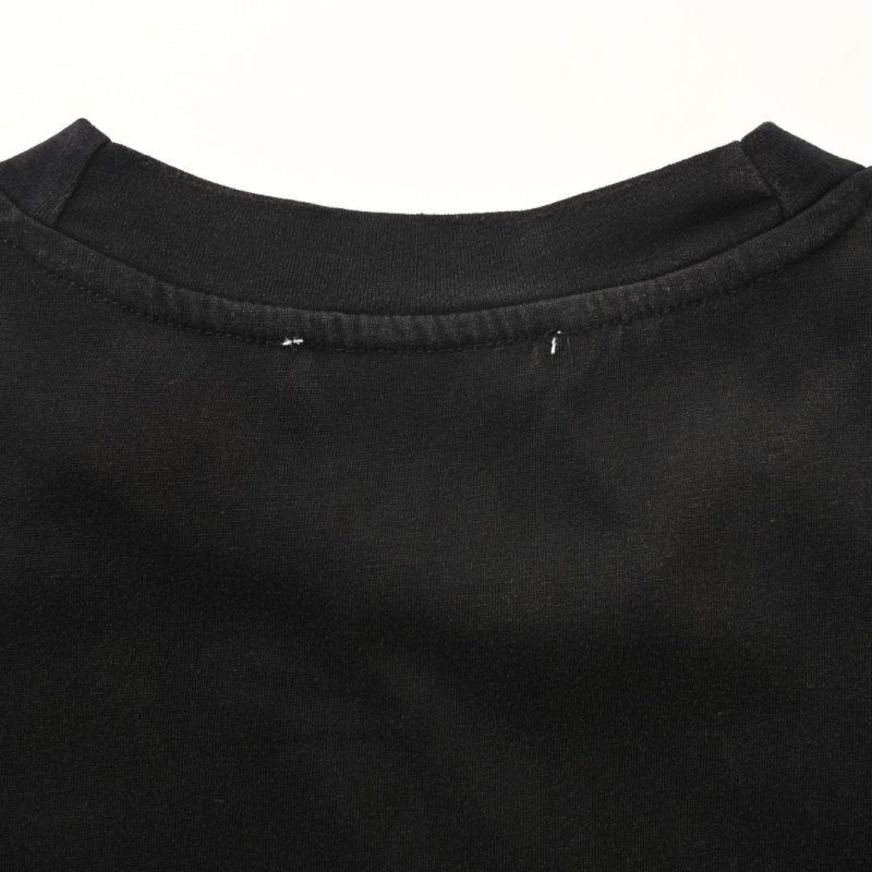 Black Graphic Print Short Sleeve T-Shirt 1990s Style view