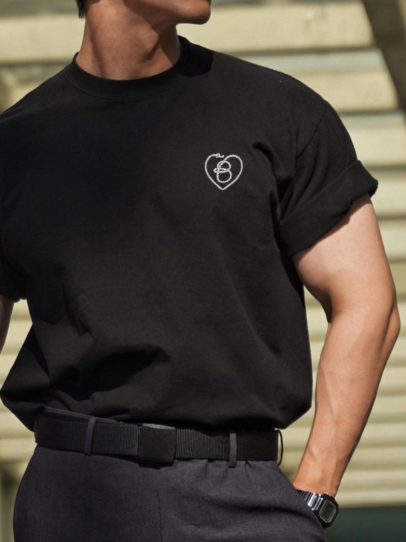Black Heart Logo Short Sleeve T-Shirt