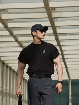 Black Heart Logo Short Sleeve T-Shirt view 6