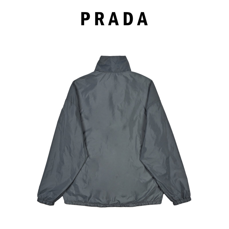 Prada Nylon Hooded Jacket Brown view