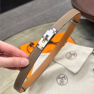 Hermès Kelly 1.8 Epsom Calf Leather Belt - Taupe view 3