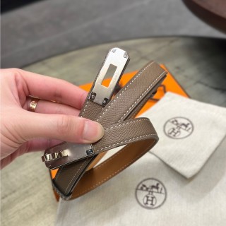 Hermès Kelly 1.8 Epsom Calf Leather Belt - Taupe view 4