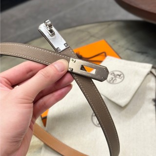 Hermès Kelly 1.8 Epsom Calf Leather Belt - Taupe view 5