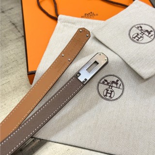 Hermès Kelly 1.8 Epsom Calf Leather Belt - Taupe view 6