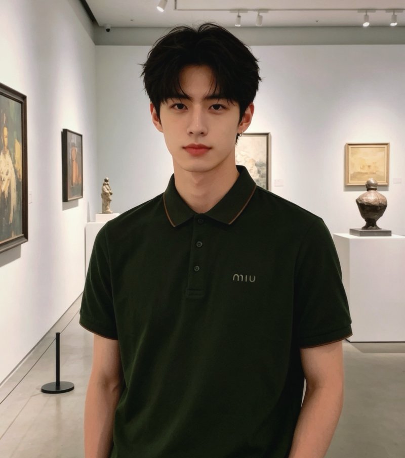 Miu Miu Forest Green Polo Shirt view