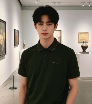 Miu Miu Forest Green Polo Shirt view 3