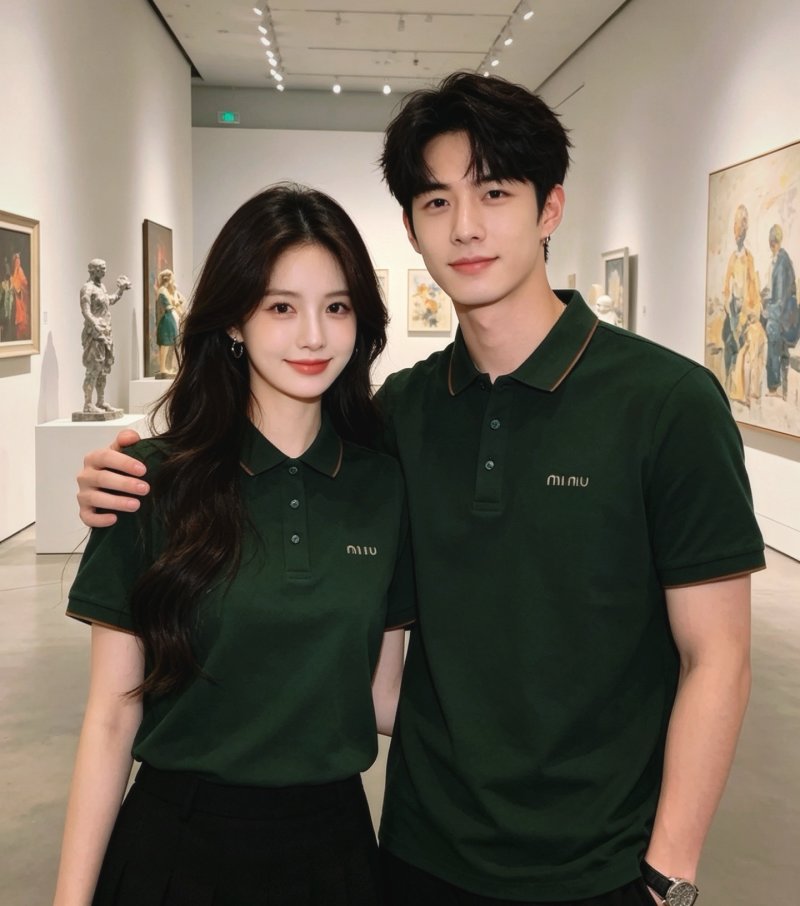 Miu Miu Forest Green Polo Shirt view