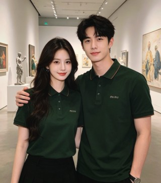 Miu Miu Forest Green Polo Shirt view 5