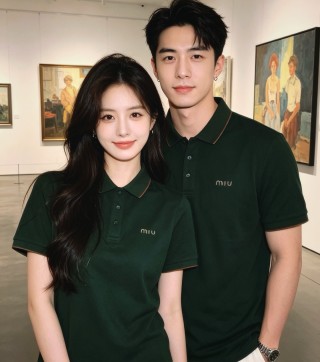 Miu Miu Forest Green Polo Shirt view 6
