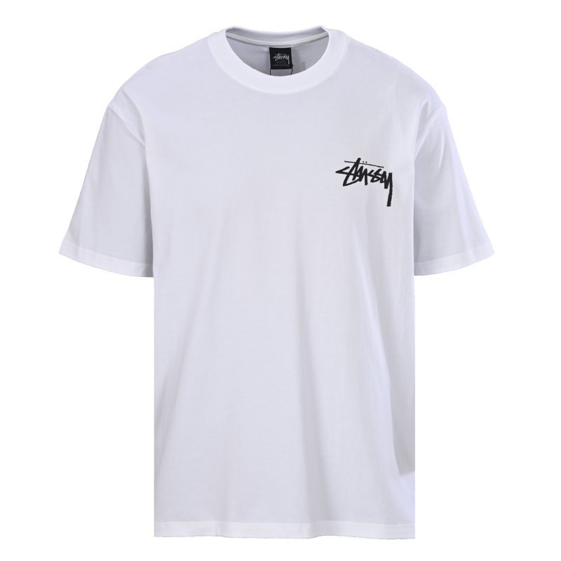 Oversized Graphic Crew Print White T-Shirt view