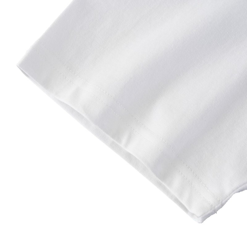 Oversized Graphic Crew Print White T-Shirt view