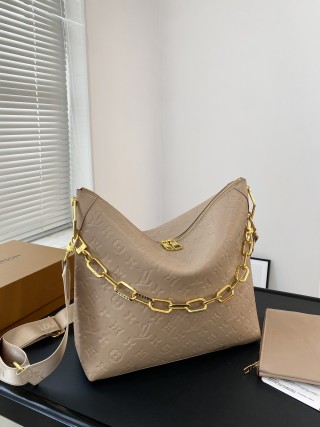 Louis Vuitton Sully Hobo Beige Monogram Shoulder Bag