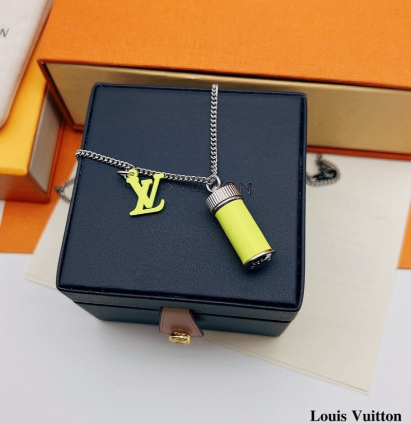 Louis Vuitton Fluo Perfume Bottle Pendant Necklace - Grass Green view