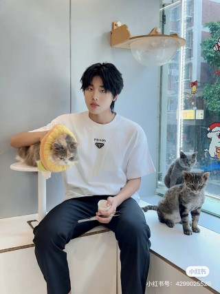 Prada White Logo T-Shirt view 2