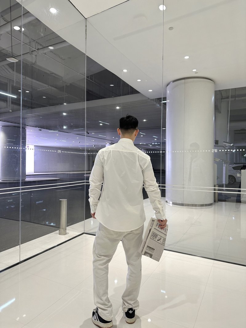 Burberry Cream Oversized Utility Shirt Jacket view