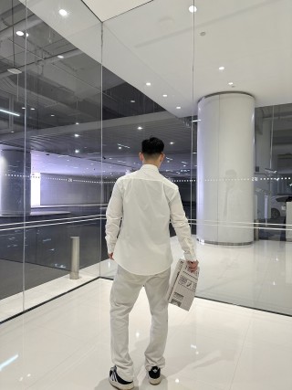 Burberry Cream Oversized Utility Shirt Jacket view 9