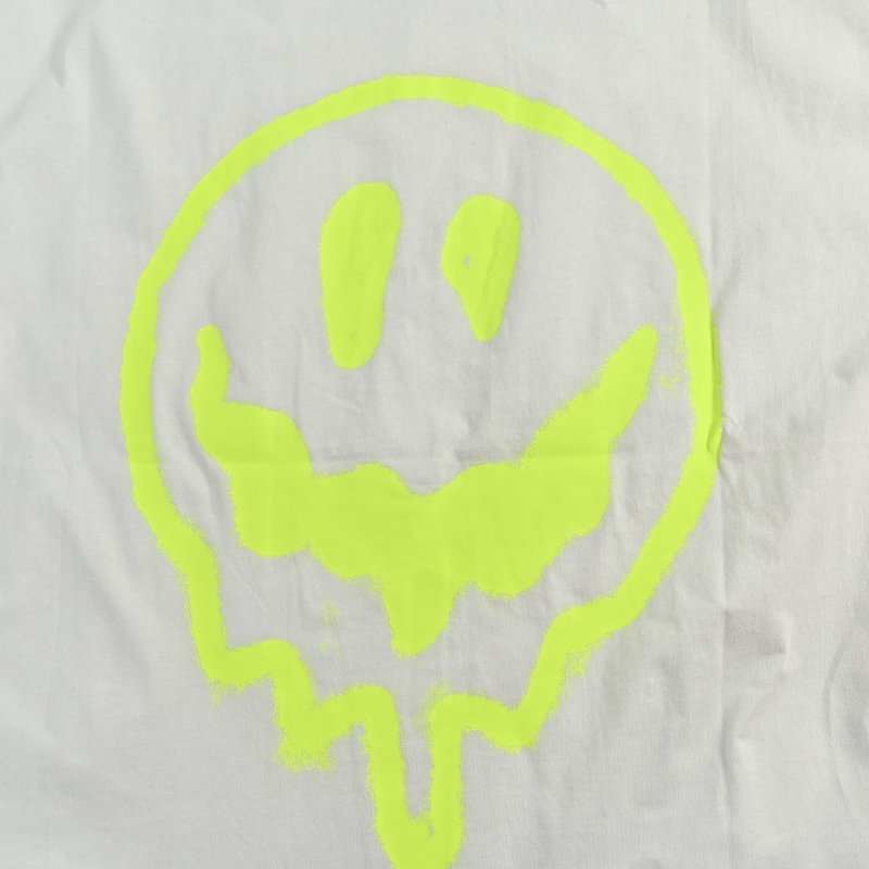 Neon Green Octopus Graphic Short Sleeve T-Shirt White view