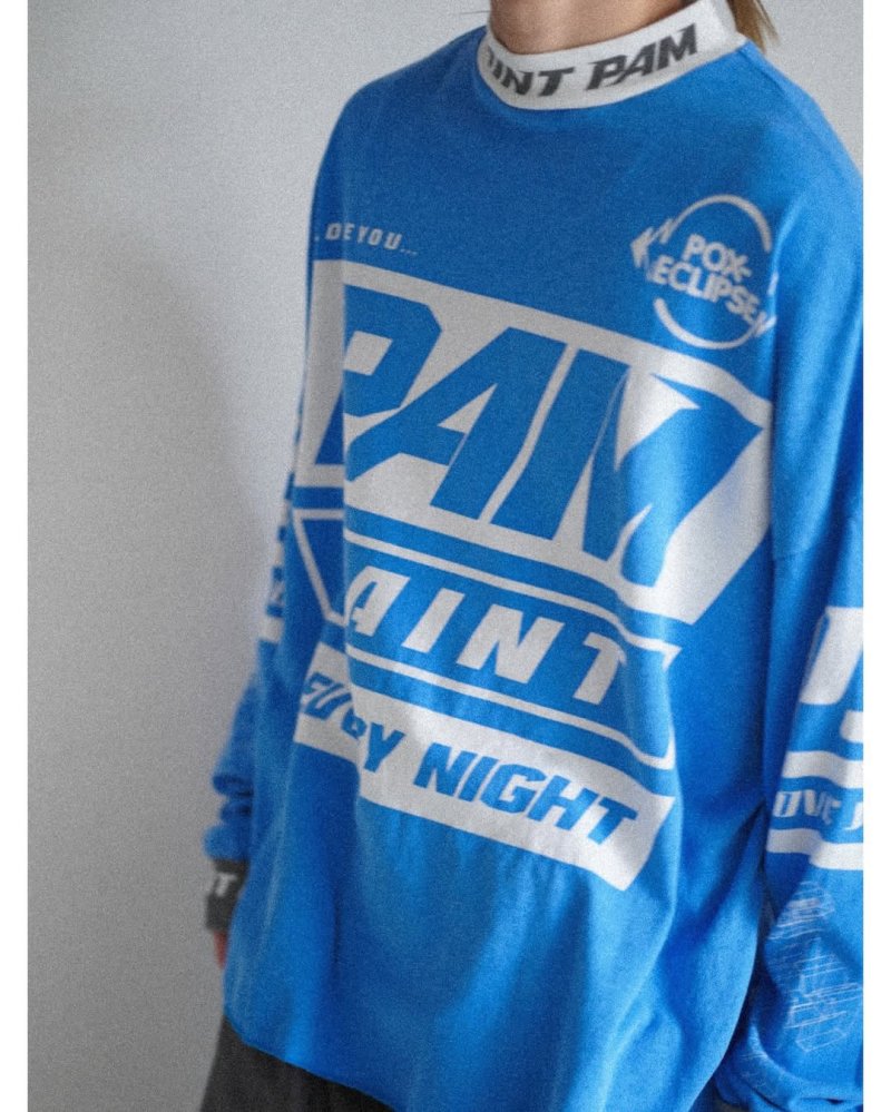 Saint Morta PAM Blue Graphic Long-Sleeve T-Shirt view