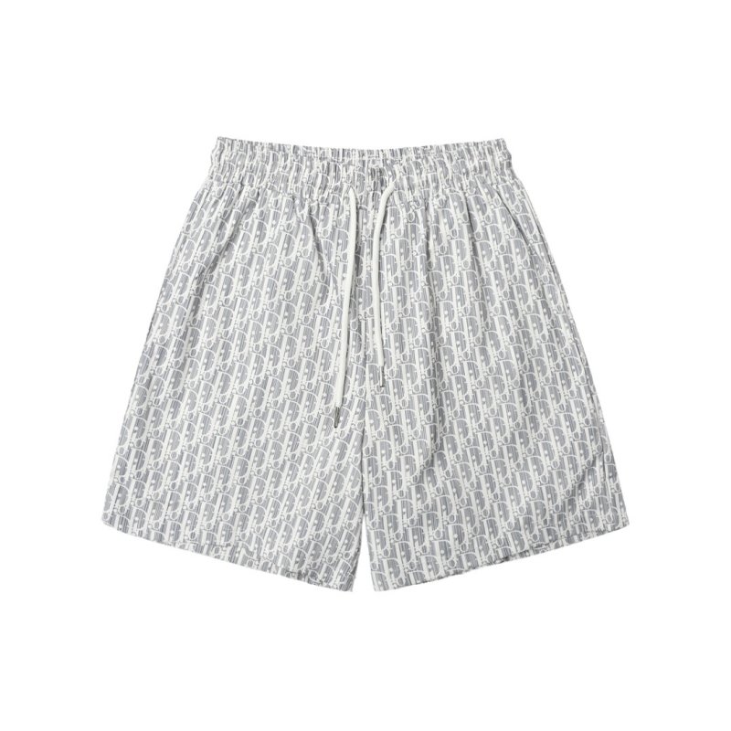 Premium Textured Linen Blend Shorts - Grey view