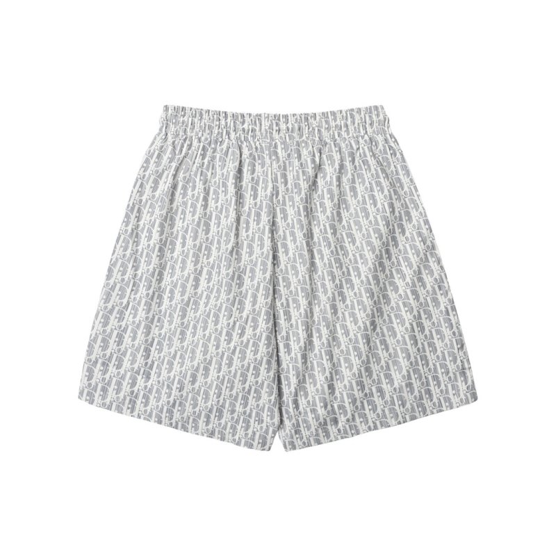 Premium Textured Linen Blend Shorts - Grey view