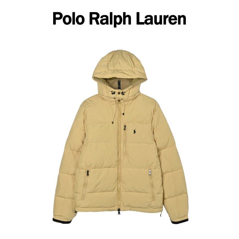 Women's Beige Puffer Down Jacket - Classic Quilted Winter Coat view