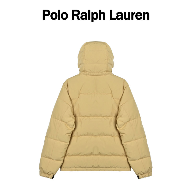 Women's Beige Puffer Down Jacket - Classic Quilted Winter Coat view