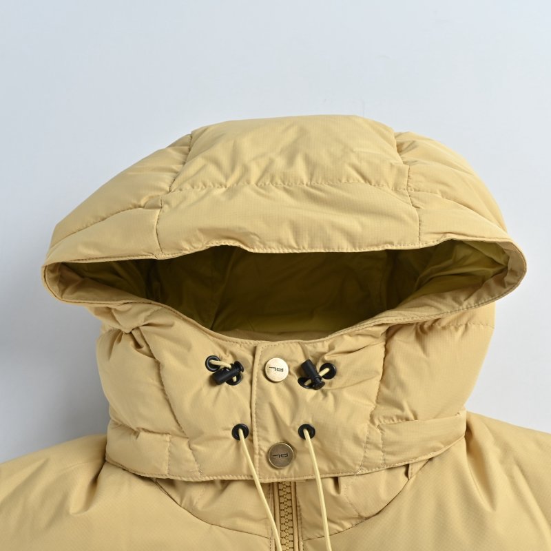 Women's Beige Puffer Down Jacket - Classic Quilted Winter Coat view
