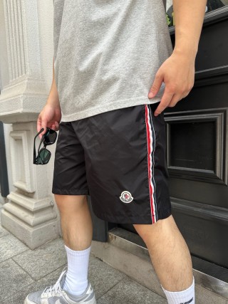 Moncler Black Nylon Shorts view 4