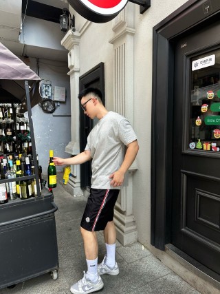 Moncler Black Nylon Shorts view 5