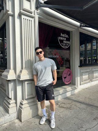 Moncler Black Nylon Shorts view 8