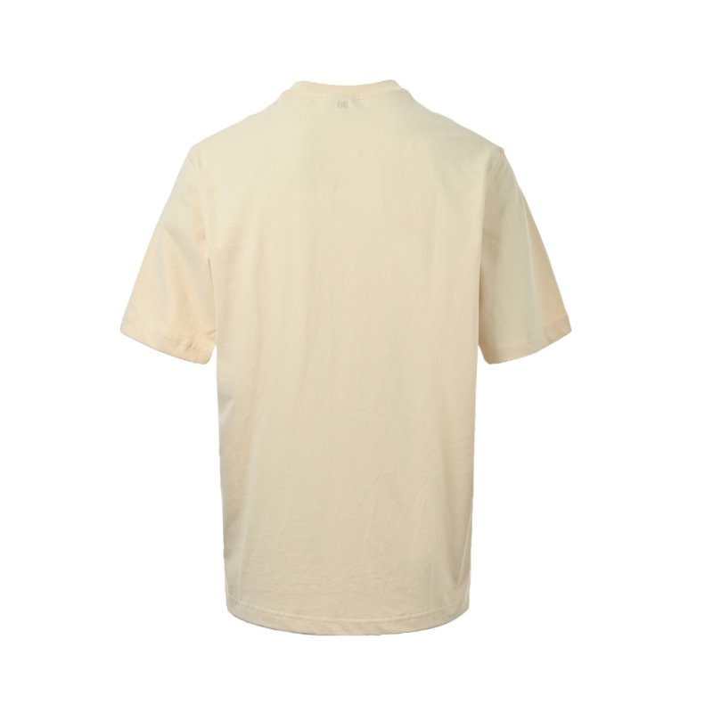 Ami Red Heart Logo Cream T-Shirt view