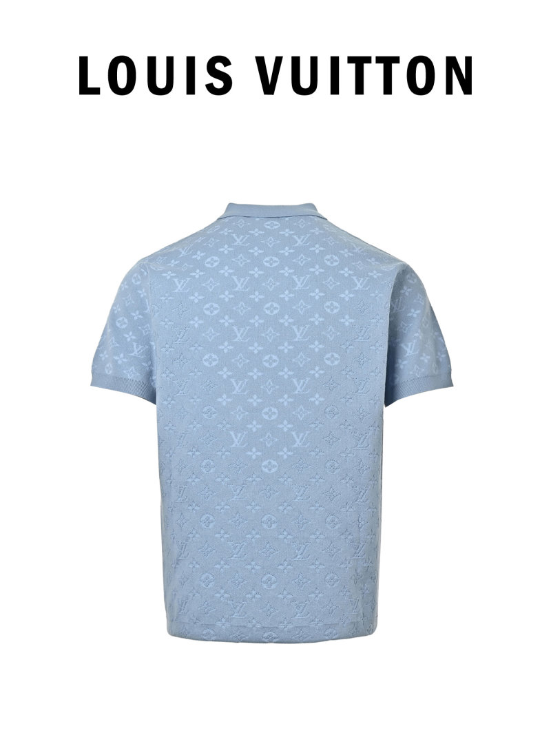 Louis Vuitton Monogram Polo Shirt Light Blue view