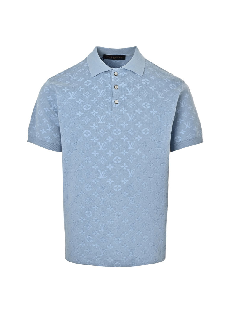 Louis Vuitton Monogram Polo Shirt Light Blue view
