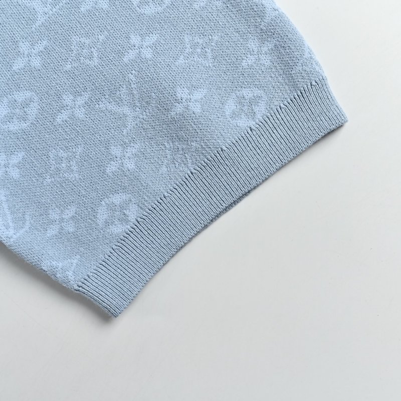 Louis Vuitton Monogram Polo Shirt Light Blue view