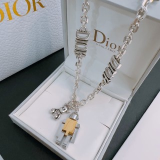 Dior Silver Charm Chain Necklace - Unisex view 6