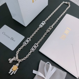 Dior Silver Charm Chain Necklace - Unisex view 8